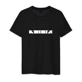 Мужская футболка хлопок с принтом Noisia в Белгороде, 100% хлопок | прямой крой, круглый вырез горловины, длина до линии бедер, слегка спущенное плечо. | neurofunk | музыка