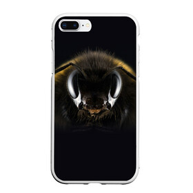Чехол для iPhone 7Plus/8 Plus матовый с принтом Пчела в Белгороде, Силикон | Область печати: задняя сторона чехла, без боковых панелей | глаза | насекомое | оса | пчела