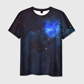 Мужская футболка 3D с принтом Холодная туманность в Белгороде, 100% полиэфир | прямой крой, круглый вырез горловины, длина до линии бедер | вселенная | галактика | звёзды | космическое пространство | космос | созвездие
