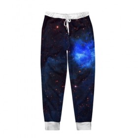 Мужские брюки 3D с принтом Холодная туманность в Белгороде, 100% полиэстер | манжеты по низу, эластичный пояс регулируется шнурком, по бокам два кармана без застежек, внутренняя часть кармана из мелкой сетки | вселенная | галактика | звёзды | космическое пространство | космос | созвездие