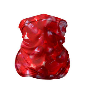 Бандана-труба 3D с принтом Зерна граната в Белгороде, 100% полиэстер, ткань с особыми свойствами — Activecool | плотность 150‒180 г/м2; хорошо тянется, но сохраняет форму | гранат | еда | зерна | красный | сладкое | фрукты