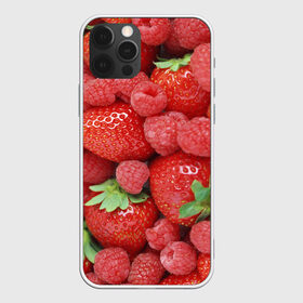 Чехол для iPhone 12 Pro Max с принтом Ягоды в Белгороде, Силикон |  | десерт | еда | клубника | красный | малина | сладкое | ягоды