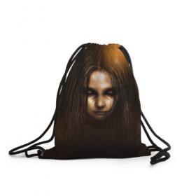 Рюкзак-мешок 3D с принтом F.E.A.R. в Белгороде, 100% полиэстер | плотность ткани — 200 г/м2, размер — 35 х 45 см; лямки — толстые шнурки, застежка на шнуровке, без карманов и подкладки | f.e.a.r. | horror | ужасы | хоррор