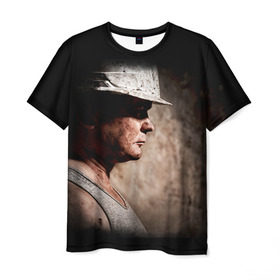 Мужская футболка 3D с принтом Шахтёр в Белгороде, 100% полиэфир | прямой крой, круглый вырез горловины, длина до линии бедер | шахтер