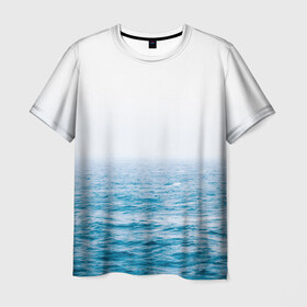 Мужская футболка 3D с принтом sea в Белгороде, 100% полиэфир | прямой крой, круглый вырез горловины, длина до линии бедер | orca | sea | whale | вода | киты | косатки | лето | любовь | море | океан | отдых | пальмы | пляж | солнце