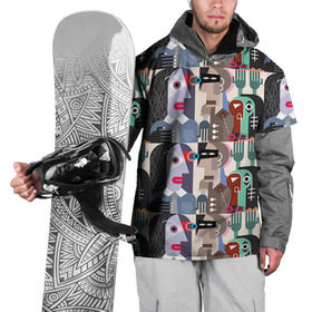 Накидка на куртку 3D с принтом Импрессионизм 16 в Белгороде, 100% полиэстер |  | Тематика изображения на принте: абстракция | импрессионизм | человечки | яркий