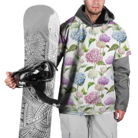 Накидка на куртку 3D с принтом Цветы и бабочки 4 в Белгороде, 100% полиэстер |  | Тематика изображения на принте: акварель | нежный | паттерн | цветочек | цветочный