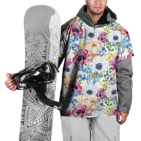 Накидка на куртку 3D с принтом Цветы и бабочки 10 в Белгороде, 100% полиэстер |  | Тематика изображения на принте: маки | паттерн