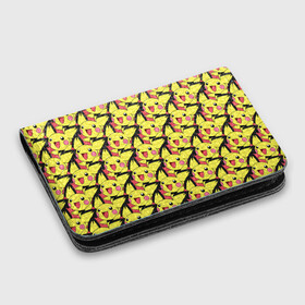 Картхолдер с принтом с принтом Pikachu в Белгороде, натуральная матовая кожа | размер 7,3 х 10 см; кардхолдер имеет 4 кармана для карт; | pikachu | pokeboll | pokemon | пикачу | покеболл | покемон