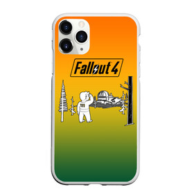Чехол для iPhone 11 Pro матовый с принтом Волт-бой 111 Fallout 4 в Белгороде, Силикон |  | fallout 4 | vault boy | волт бой | фаллаут