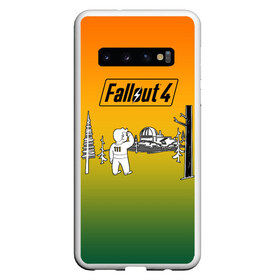 Чехол для Samsung Galaxy S10 с принтом Волт-бой 111 Fallout 4 в Белгороде, Силикон | Область печати: задняя сторона чехла, без боковых панелей | fallout 4 | vault boy | волт бой | фаллаут