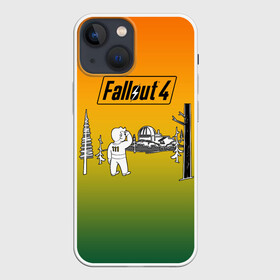 Чехол для iPhone 13 mini с принтом Волт бой 111 Fallout 4 в Белгороде,  |  | Тематика изображения на принте: fallout 4 | vault boy | волт бой | фаллаут