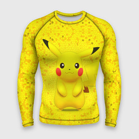 Мужской рашгард 3D с принтом Pikachu в Белгороде,  |  | pikachu | pokeboll | pokemon | пикачу | покеболл | покемон