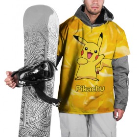 Накидка на куртку 3D с принтом Pikachu в Белгороде, 100% полиэстер |  | Тематика изображения на принте: pikachu | pokeboll | pokemon | пикачу | покеболл | покемон