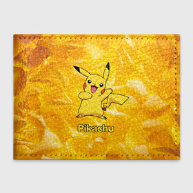 Обложка для студенческого билета с принтом Pikachu в Белгороде, натуральная кожа | Размер: 11*8 см; Печать на всей внешней стороне | pikachu | pokeboll | pokemon | пикачу | покеболл | покемон
