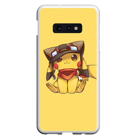 Чехол для Samsung S10E с принтом Pikachu в Белгороде, Силикон | Область печати: задняя сторона чехла, без боковых панелей | pikachu | pokeball | pokemon | пикачу | покеболл | покемон