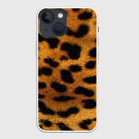 Чехол для iPhone 13 mini с принтом Леопард в Белгороде,  |  | леопард | пятна | шерсть