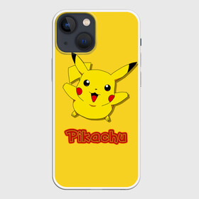 Чехол для iPhone 13 mini с принтом Pikachu в Белгороде,  |  | pikachu | pokeboll | pokemon | пикачу | покеболл | покемон