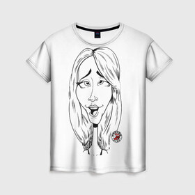 Женская футболка 3D с принтом Камеди стор 7 в Белгороде, 100% полиэфир ( синтетическое хлопкоподобное полотно) | прямой крой, круглый вырез горловины, длина до линии бедер | youtube | дженна | дженна марблс | евстиф | камеди | камедистор | ютуб | ютьюб