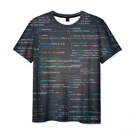 Мужская футболка 3D с принтом Программирование 9 в Белгороде, 100% полиэфир | прямой крой, круглый вырез горловины, длина до линии бедер | день программиста | код | подарок | праздник | программист