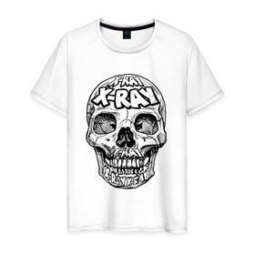 Мужская футболка хлопок с принтом x-ray в Белгороде, 100% хлопок | прямой крой, круглый вырез горловины, длина до линии бедер, слегка спущенное плечо. | x ray | xray | yotube | блоггер | блогер | иксрей | иксрэй | степан | ютуб | ютьюб