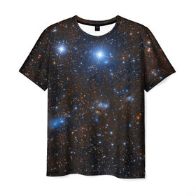 Мужская футболка 3D с принтом Космические дали в Белгороде, 100% полиэфир | прямой крой, круглый вырез горловины, длина до линии бедер | вселенная | галактика | звёзды | космическое пространство | космос | созвездие