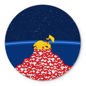 Коврик круглый с принтом Pokemon GO в Белгороде, резина и полиэстер | круглая форма, изображение наносится на всю лицевую часть | pikachu | pokeball | pokemon go | доллар | золото | игра | пикачу | покебол | покемон