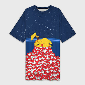 Платье-футболка 3D с принтом Pokemon GO в Белгороде,  |  | pikachu | pokeball | pokemon go | доллар | золото | игра | пикачу | покебол | покемон