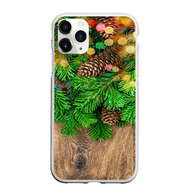 Чехол для iPhone 11 Pro матовый с принтом Елка в Белгороде, Силикон |  | дерево | елка | зеленый | зима | новый год | шишки