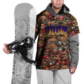 Накидка на куртку 3D с принтом Doom. Все монстры (pixel art) в Белгороде, 100% полиэстер |  | Тематика изображения на принте: 