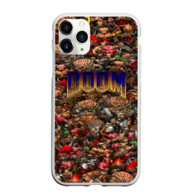 Чехол для iPhone 11 Pro матовый с принтом Doom Все монстры (pixel art) в Белгороде, Силикон |  | 