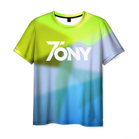 Мужская футболка 3D с принтом TonyCreative 9 в Белгороде, 100% полиэфир | прямой крой, круглый вырез горловины, длина до линии бедер | minecraft | teamcrtv | tony | tony creative | tonycreative | yotube | блоггер | блогер | майнкрафт | тони | тони креатив | ютуб | ютьюб