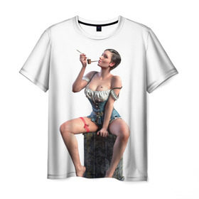 Мужская футболка 3D с принтом Novigrad Hooker в Белгороде, 100% полиэфир | прямой крой, круглый вырез горловины, длина до линии бедер | Тематика изображения на принте: gaming | the witcher | witcher | yennefer | ведьмак | геральт | йеннифер | йеннифэр