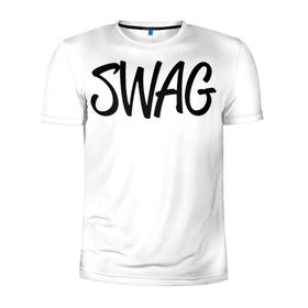 Мужская футболка 3D спортивная с принтом SWAG свитшот в Белгороде, 100% полиэстер с улучшенными характеристиками | приталенный силуэт, круглая горловина, широкие плечи, сужается к линии бедра | Тематика изображения на принте: 