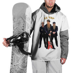 Накидка на куртку 3D с принтом ZZ TOP в Белгороде, 100% полиэстер |  | blues | rock | zz top | блюз | зизи топ | музыка | рок