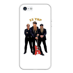 Чехол для iPhone 5/5S матовый с принтом ZZ TOP в Белгороде, Силикон | Область печати: задняя сторона чехла, без боковых панелей | blues | rock | zz top | блюз | зизи топ | музыка | рок