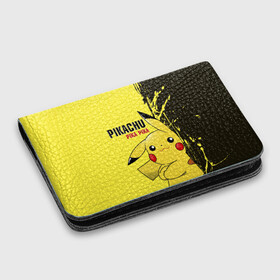 Картхолдер с принтом с принтом Pikachu Pika Pika в Белгороде, натуральная матовая кожа | размер 7,3 х 10 см; кардхолдер имеет 4 кармана для карт; | go | pikachu | pokemon | го | пика | пикачу | покемон