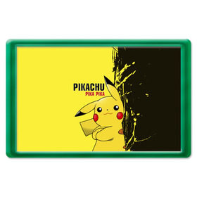Магнит 45*70 с принтом Pikachu Pika Pika в Белгороде, Пластик | Размер: 78*52 мм; Размер печати: 70*45 | go | pikachu | pokemon | го | пика | пикачу | покемон