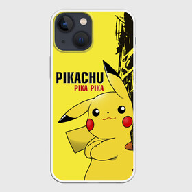 Чехол для iPhone 13 mini с принтом Pikachu Pika Pika в Белгороде,  |  | go | pikachu | pokemon | го | пика | пикачу | покемон