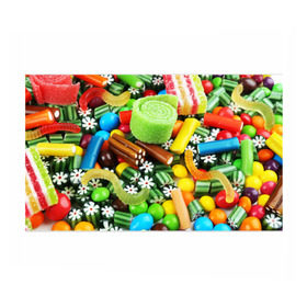 Бумага для упаковки 3D с принтом Сладости в Белгороде, пластик и полированная сталь | круглая форма, металлическое крепление в виде кольца | вкуснотища | вкусняшки | глазурь | жевачка | карамель | карамельки | конфетки | конфеты | леденец | мармеладки | сахар | сладости