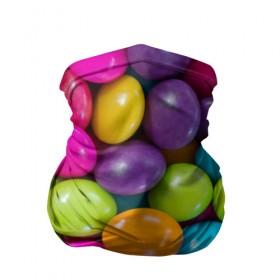 Бандана-труба 3D с принтом Конфетки в Белгороде, 100% полиэстер, ткань с особыми свойствами — Activecool | плотность 150‒180 г/м2; хорошо тянется, но сохраняет форму | вкуснотища | вкусняшки | глазурь | жевачка | карамель | карамельки | конфетки | конфеты | леденец | мармеладки | сахар | сладости