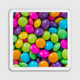 Магнит 55*55 с принтом Конфетки в Белгороде, Пластик | Размер: 65*65 мм; Размер печати: 55*55 мм | вкуснотища | вкусняшки | глазурь | жевачка | карамель | карамельки | конфетки | конфеты | леденец | мармеладки | сахар | сладости