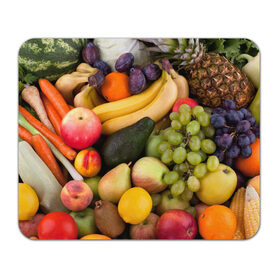 Коврик прямоугольный с принтом Спелые фрукты в Белгороде, натуральный каучук | размер 230 х 185 мм; запечатка лицевой стороны | ананас | арбуз | банан | богатый урожай | виноград | горох | груша | еда | капуста | картофель | лук | морковь | овощи | огурец | перец | персик | слива | сочные плоды | томат | фасоль | фрукты | яблоко
