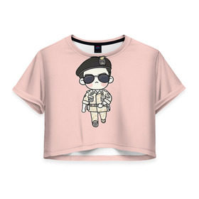 Женская футболка 3D укороченная с принтом SONG JOONG KI в Белгороде, 100% полиэстер | круглая горловина, длина футболки до линии талии, рукава с отворотами | korea | song joong ki | дорамы. дорама | корейская дорама | корейские дорамы | корея | потомки солнца | сон чжун ки | сон чжунки | чжун ки