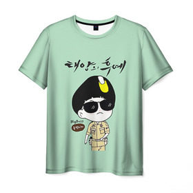 Мужская футболка 3D с принтом SONG JOONG KI в Белгороде, 100% полиэфир | прямой крой, круглый вырез горловины, длина до линии бедер | korea | song joong ki | дорамы. дорама | корейская дорама | корейские дорамы | корея | потомки солнца | сон чжун ки | сон чжунки | чжун ки
