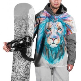 Накидка на куртку 3D с принтом Живописный лев в Белгороде, 100% полиэстер |  | lion | грива | дикая кошка | добыча | животное | зверь | искусство | картина | клыки | когти | король джунглей | лев | макет | мясо | набросок | портрет | хищник | царь зверей | эскиз