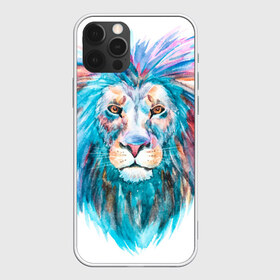 Чехол для iPhone 12 Pro Max с принтом Живописный лев в Белгороде, Силикон |  | lion | грива | дикая кошка | добыча | животное | зверь | искусство | картина | клыки | когти | король джунглей | лев | макет | мясо | набросок | портрет | хищник | царь зверей | эскиз
