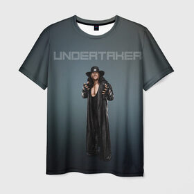 Мужская футболка 3D с принтом Undertaker WWE в Белгороде, 100% полиэфир | прямой крой, круглый вырез горловины, длина до линии бедер | undertaker | wwe | рестлинг | спорт