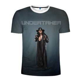 Мужская футболка 3D спортивная с принтом Undertaker WWE в Белгороде, 100% полиэстер с улучшенными характеристиками | приталенный силуэт, круглая горловина, широкие плечи, сужается к линии бедра | undertaker | wwe | рестлинг | спорт