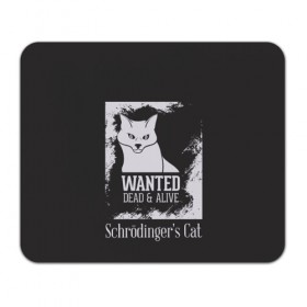 Коврик прямоугольный с принтом Wanted Cat в Белгороде, натуральный каучук | размер 230 х 185 мм; запечатка лицевой стороны | белое | котик | кошка | надписи | новинки | прикольные | рисунок | черное